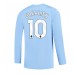 Manchester City Jack Grealish #10 Hemma matchtröja 2023-24 Långärmad Billigt